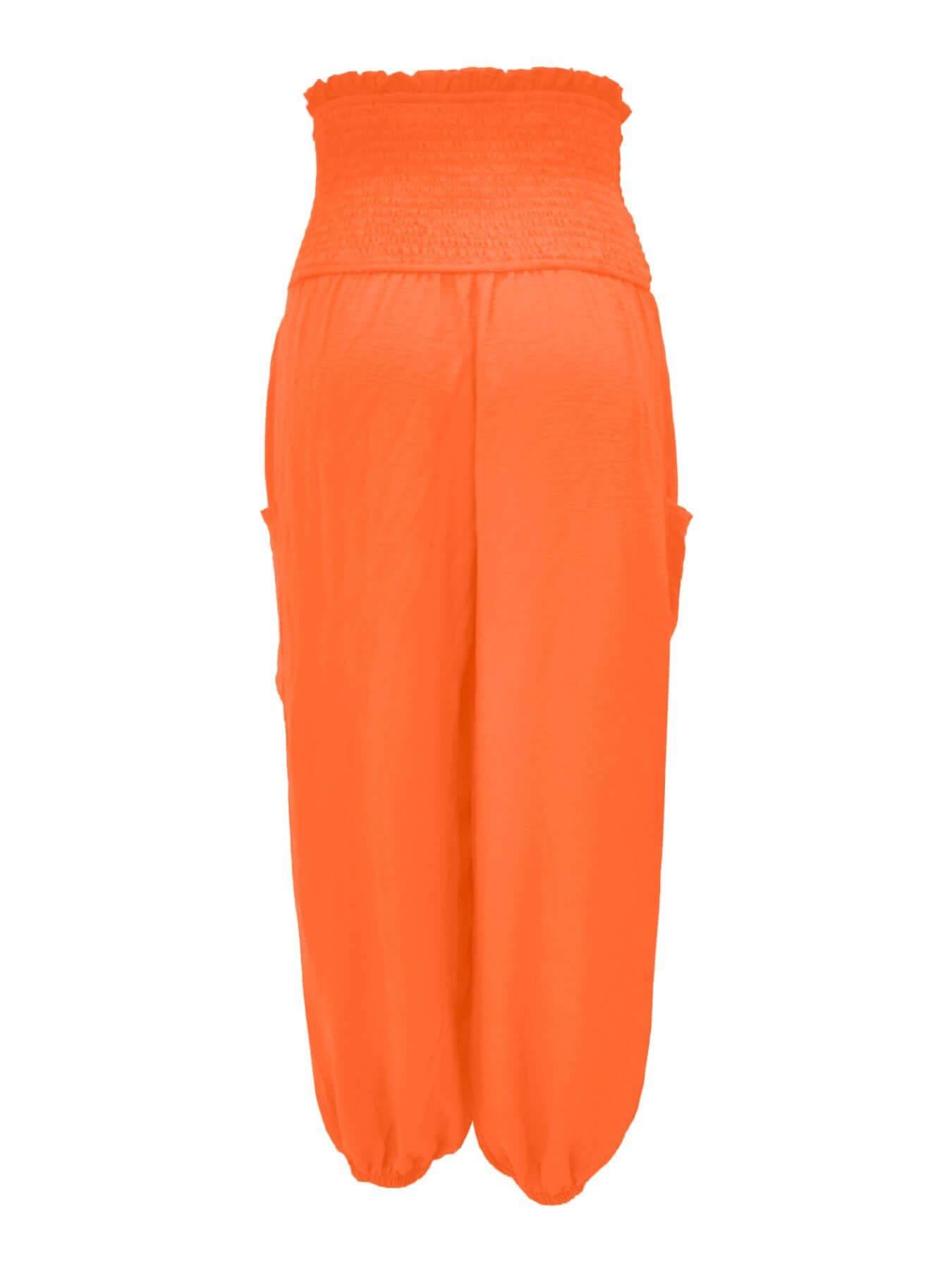 Smocked Waist Harem Pants with Pockets Size Inclusive (S to 5XL)