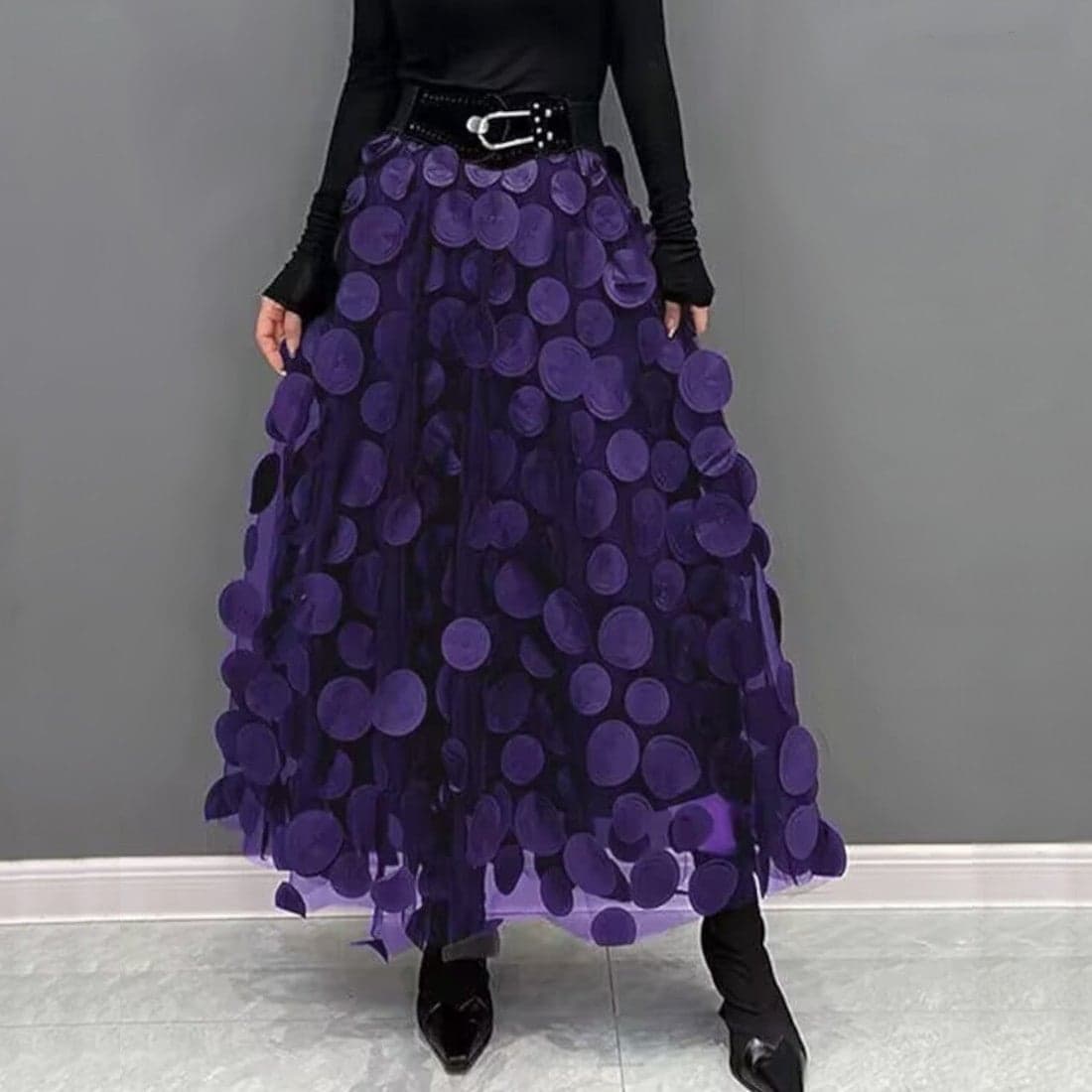 Elegant Maxi Skirt – Women's High Waist Formal Wear