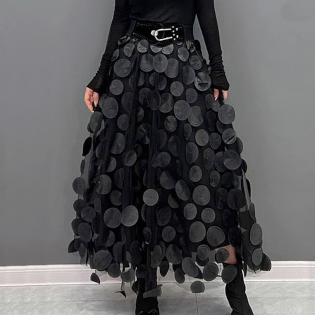 Elegant Maxi Skirt – Women's High Waist Formal Wear