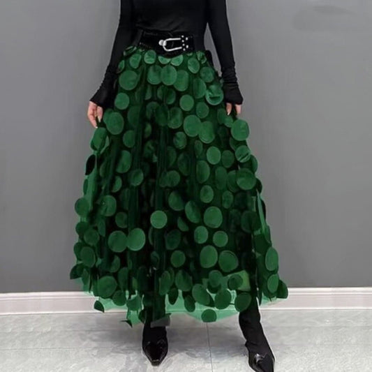 Elegant Maxi Skirt – Women's High Waist Formal Wear