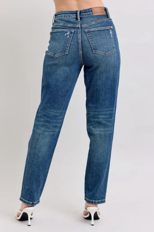 Plus Size High Rise Rigid Magic Straight Leg Jeans