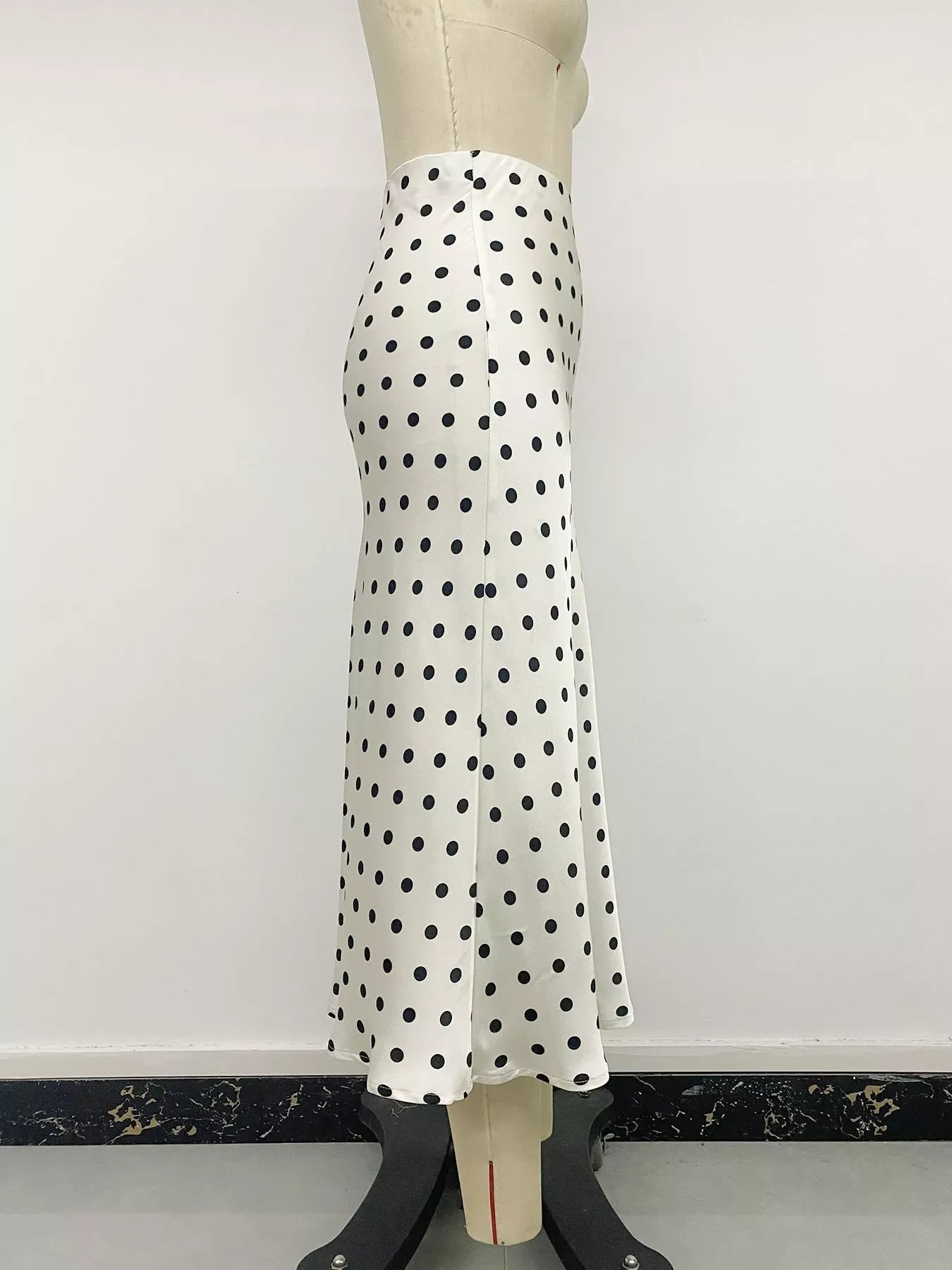 Polka Dot Midi Skirt