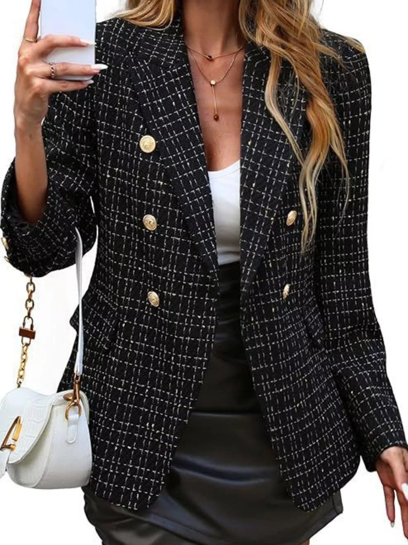 Chic Command Double-Breasted Blazer
