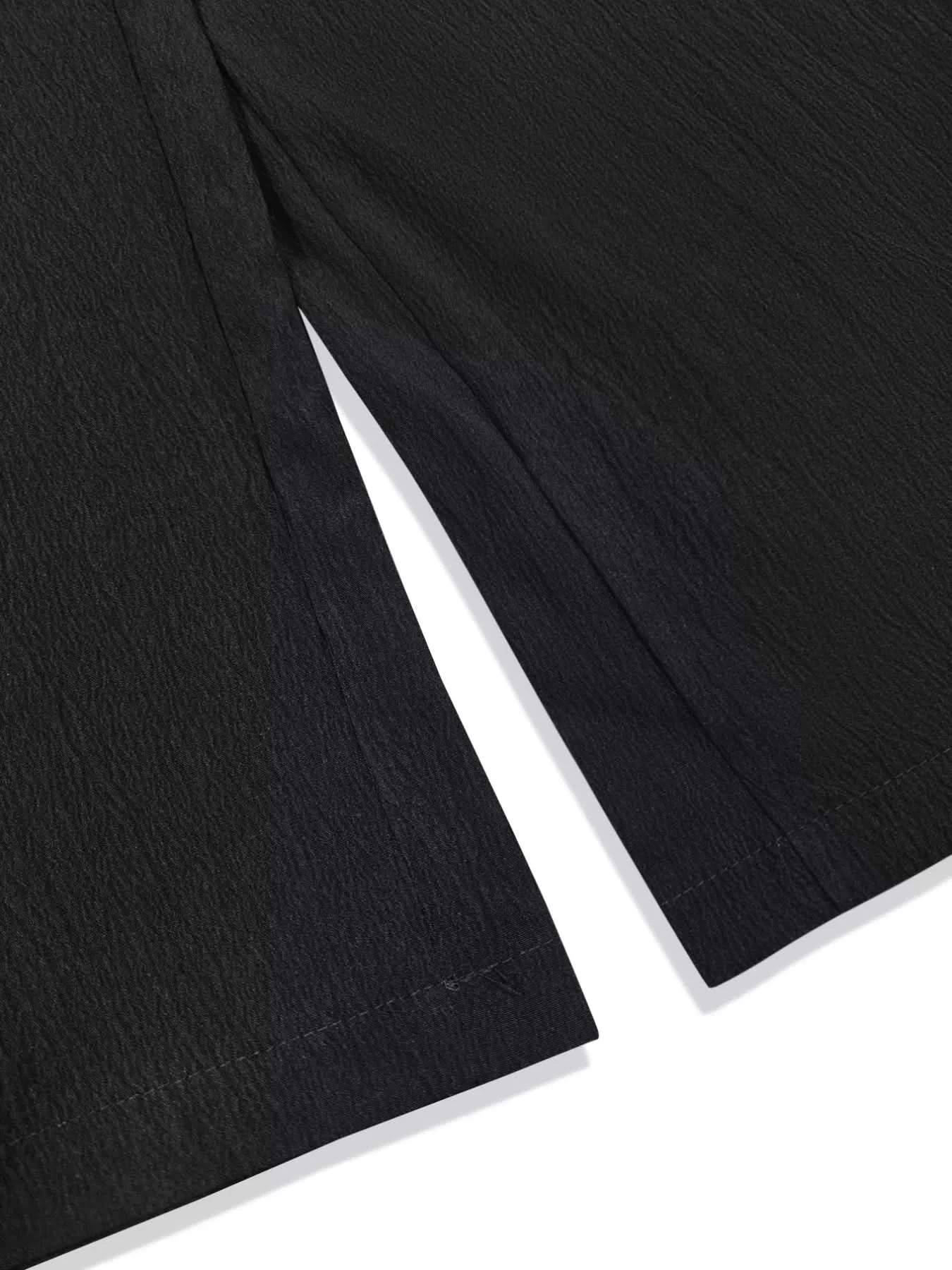 Plus Size High Waist Wide Leg Smocked Waist Pants