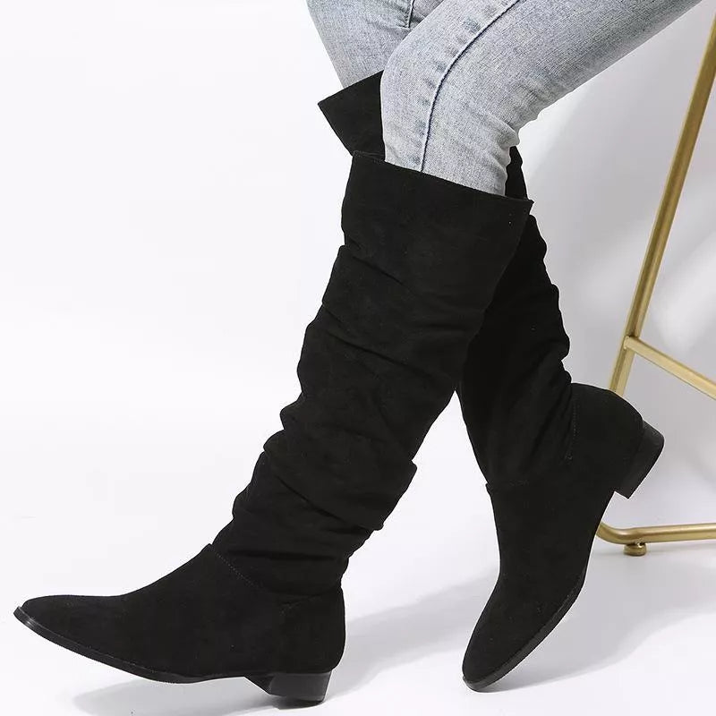 Slouchy Knee High Boots