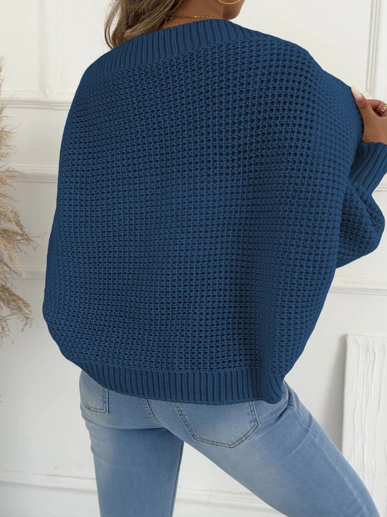 Open Front Batwing Sleeve Cardigan – Cozy Women’s Relaxed Fit Layering Sweater