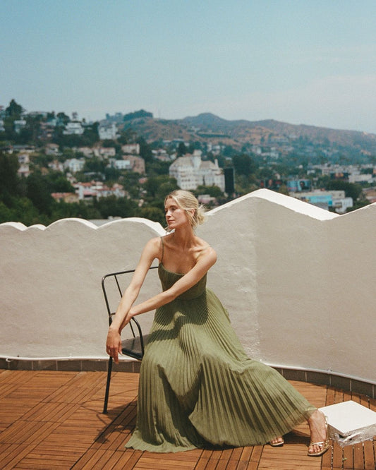 Hayley | Bustier Sleeveless Midi Dress
