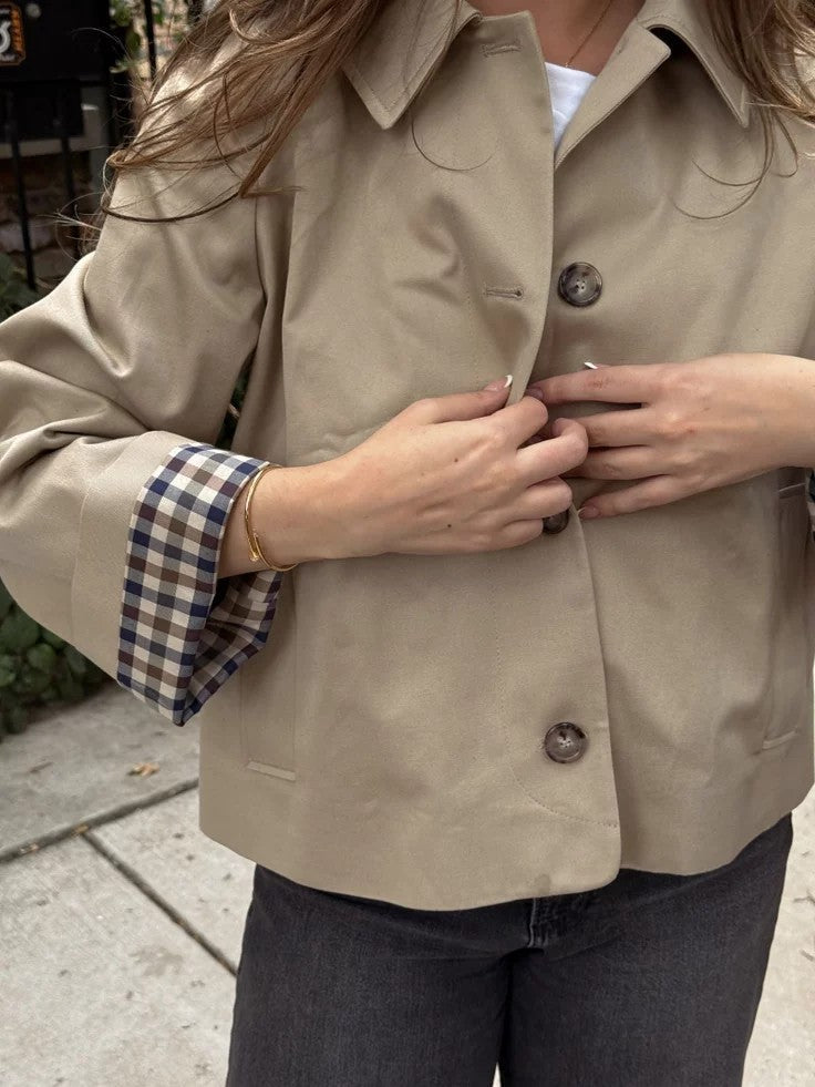 Women's Minimal Button-Up Trench Coat MIA