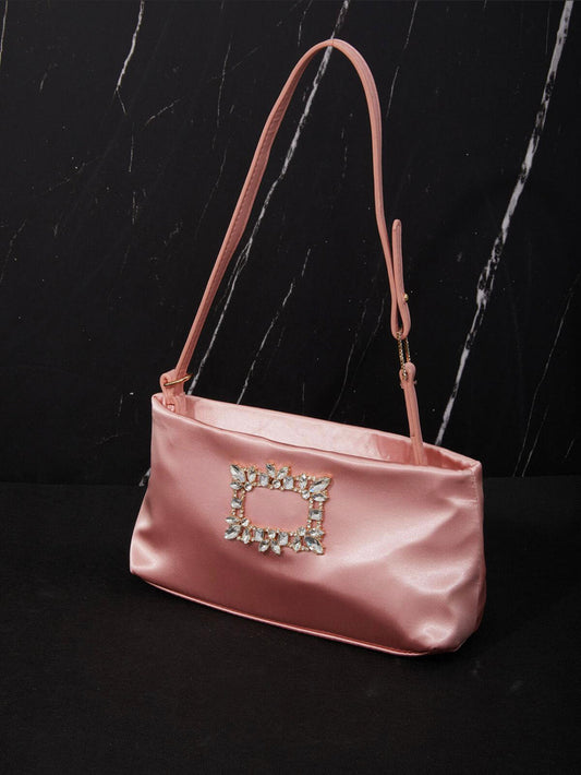 Prima satin pink bag
