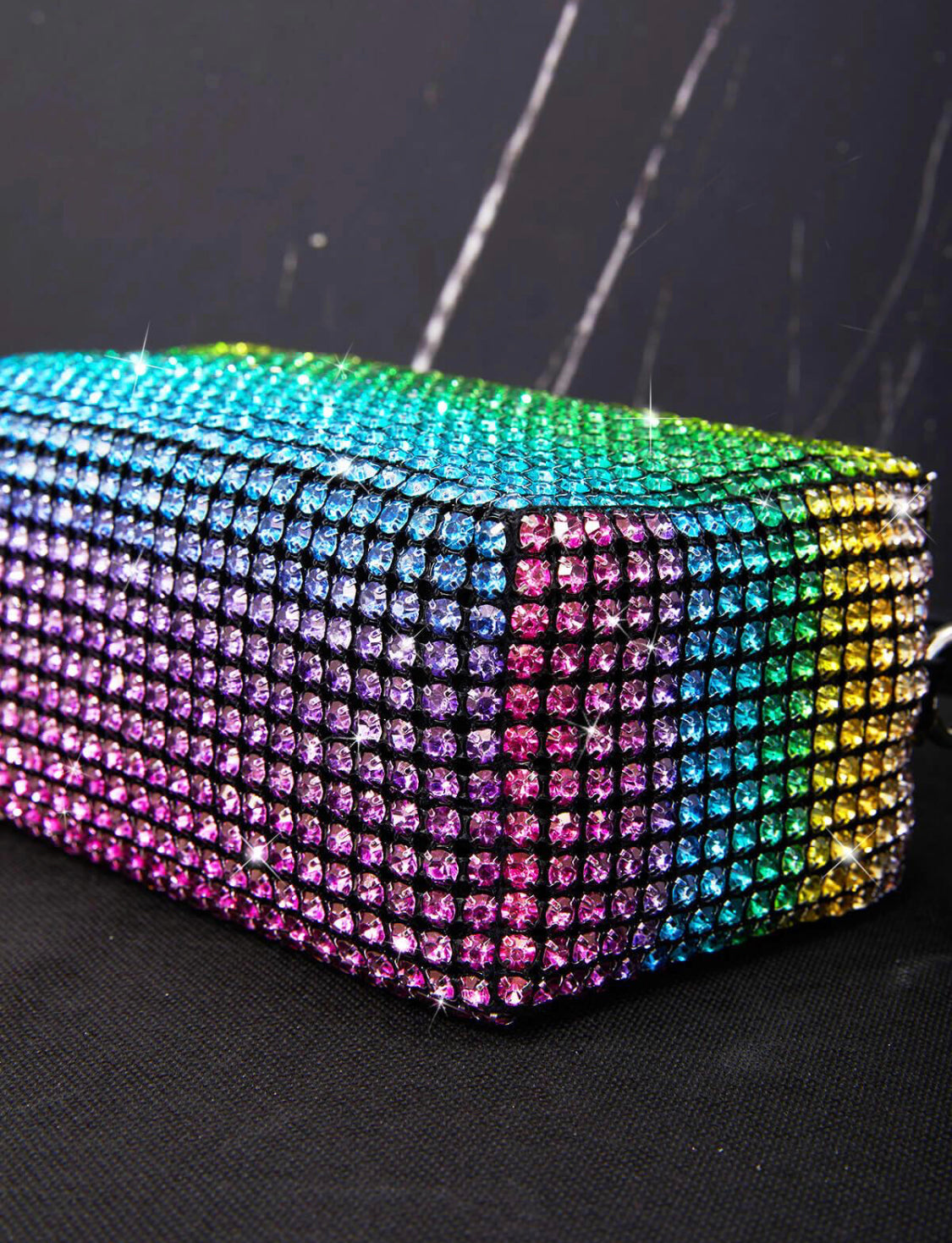 Lia multi rhinestone bag