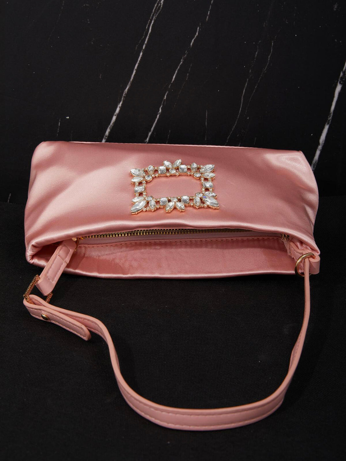Prima satin pink bag