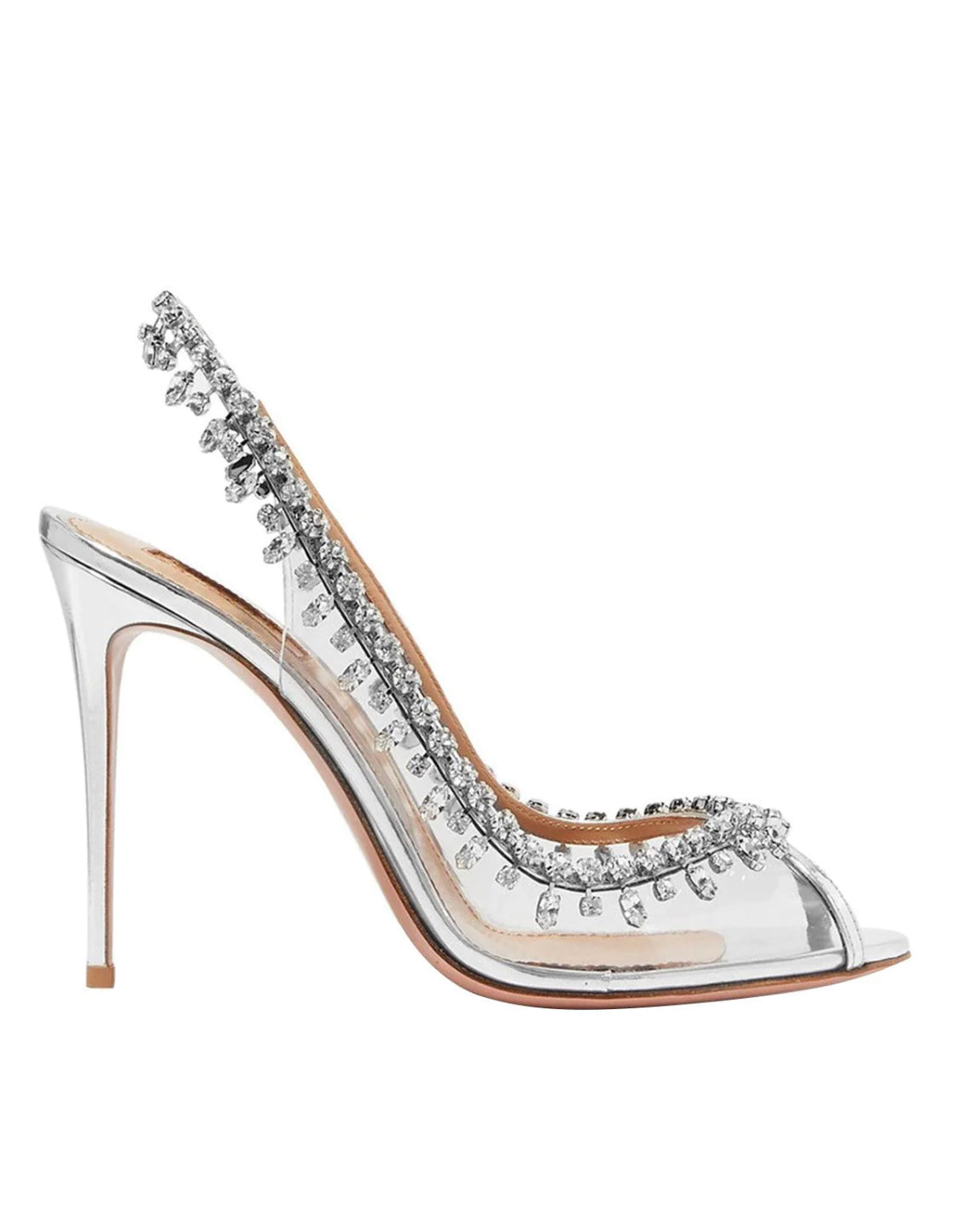 Cine clear high heels Silver
