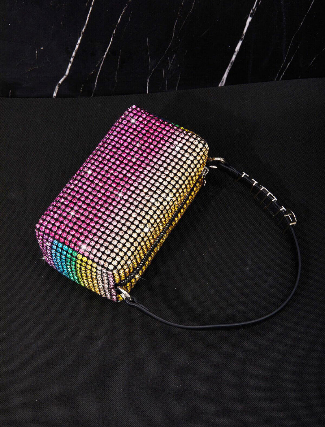 Lia multi rhinestone bag