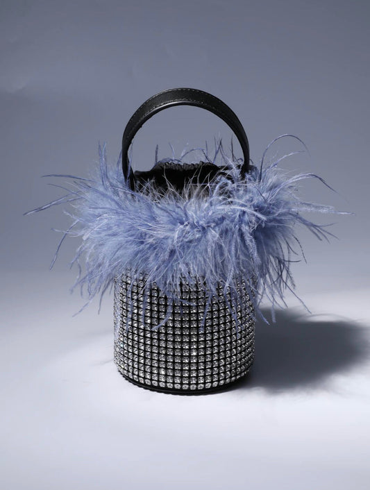 Della feather bag