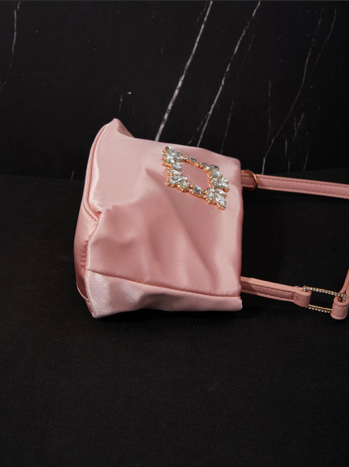Prima satin pink bag