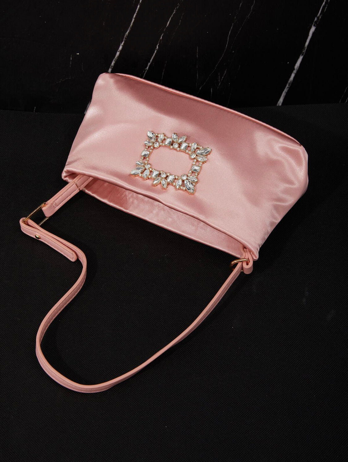 Prima satin pink bag