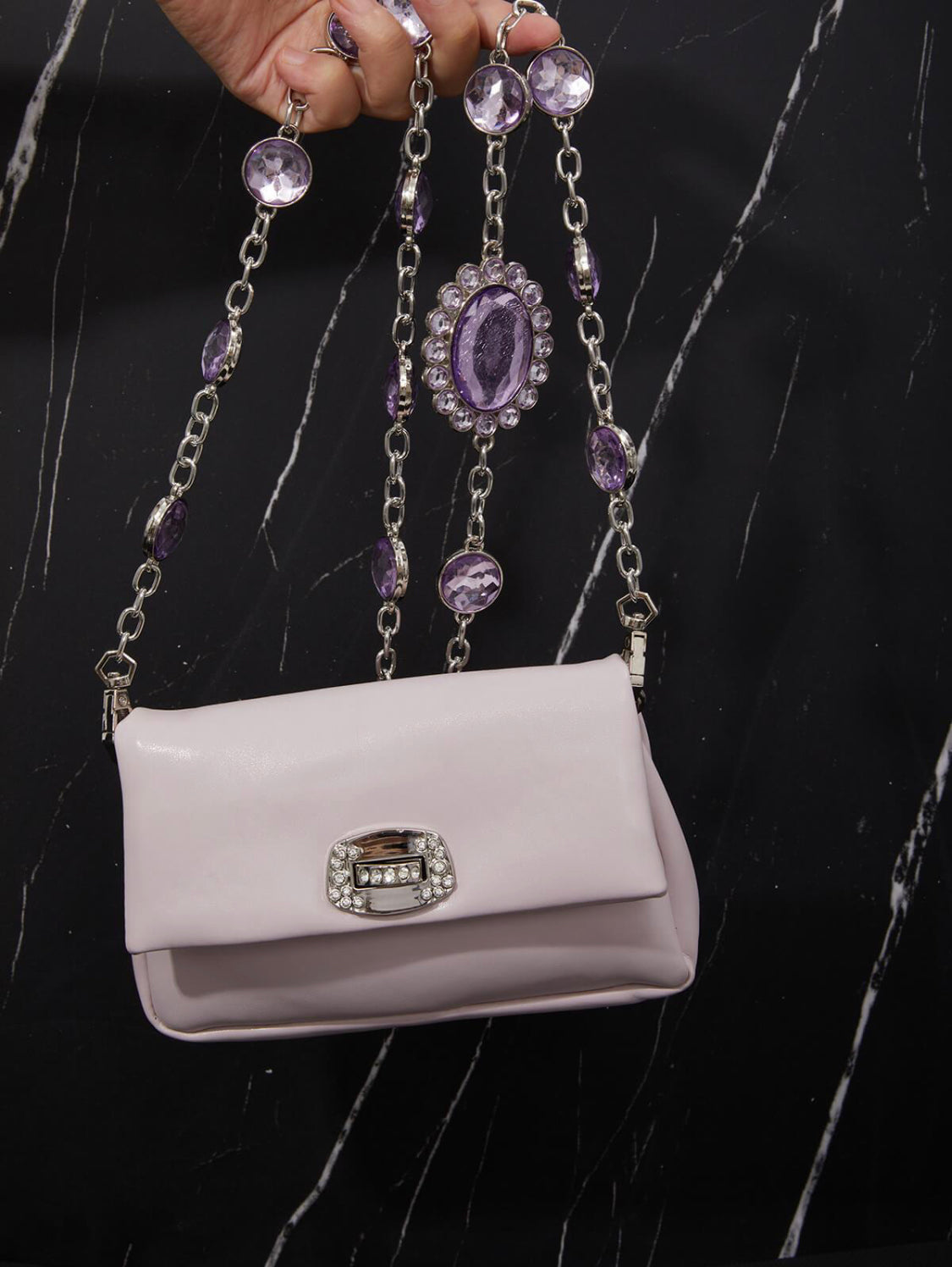 Rina crystal chain bag
