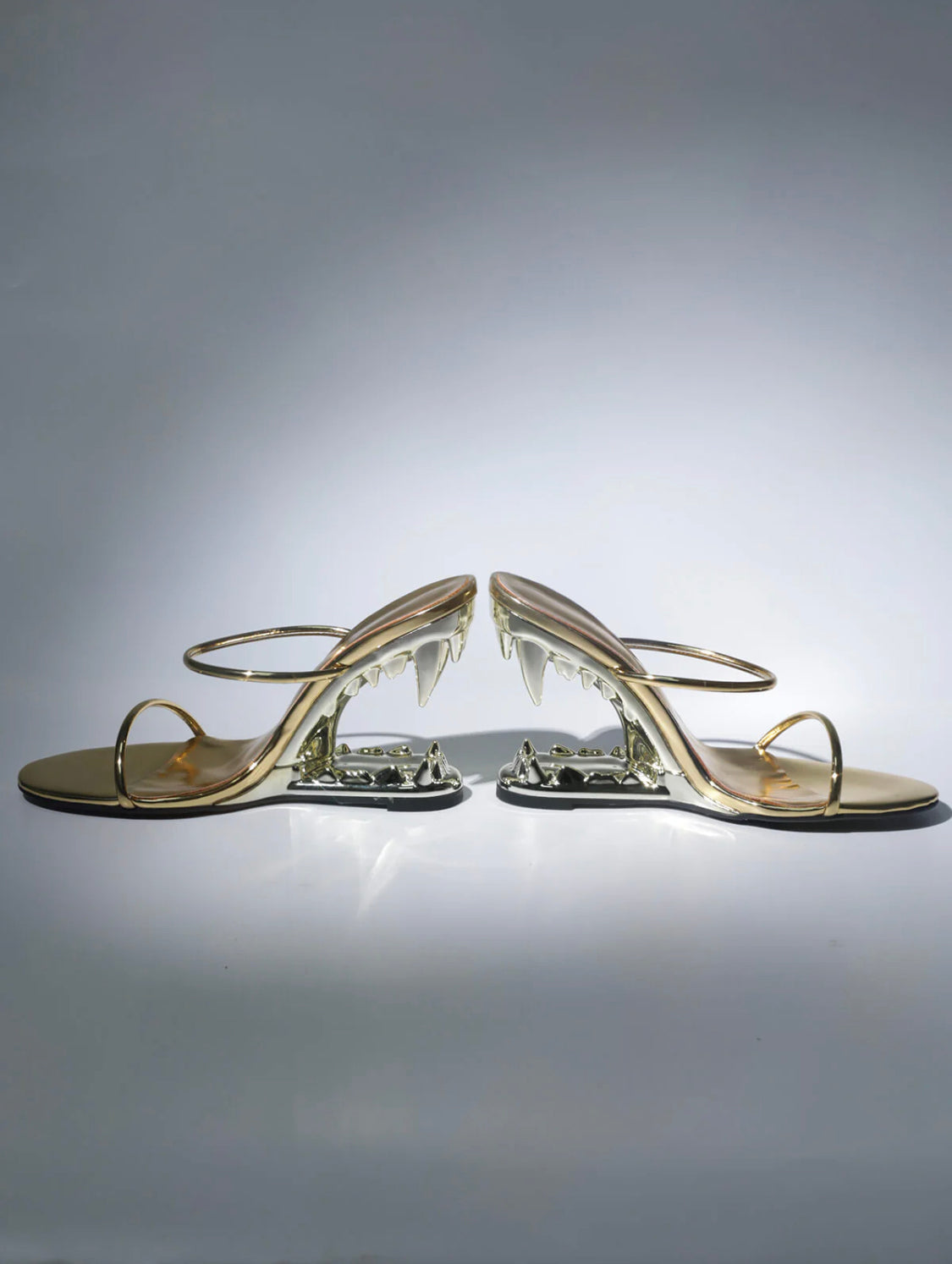 Tiger teeth cutout heels