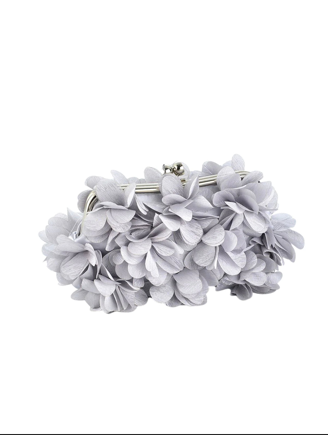 Petal clutch/bag Grey