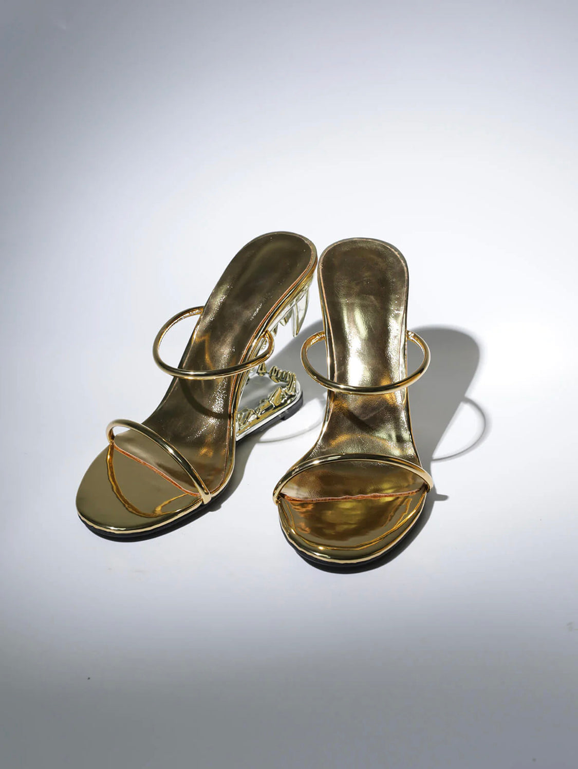 Tiger teeth cutout heels