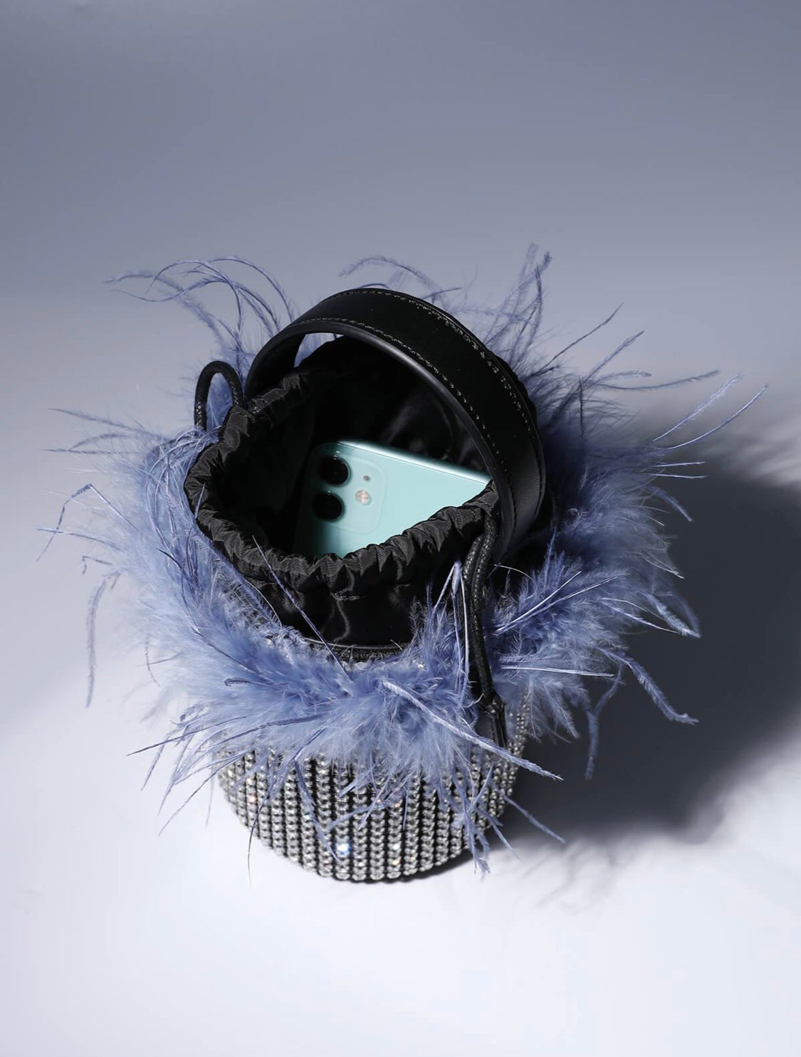 Della feather bag
