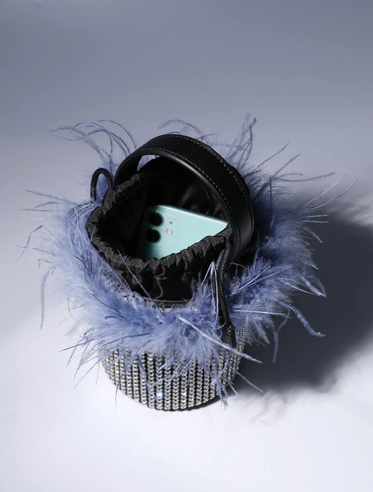 Della feather bag