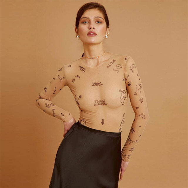 TAO PRINT BODYSUIT