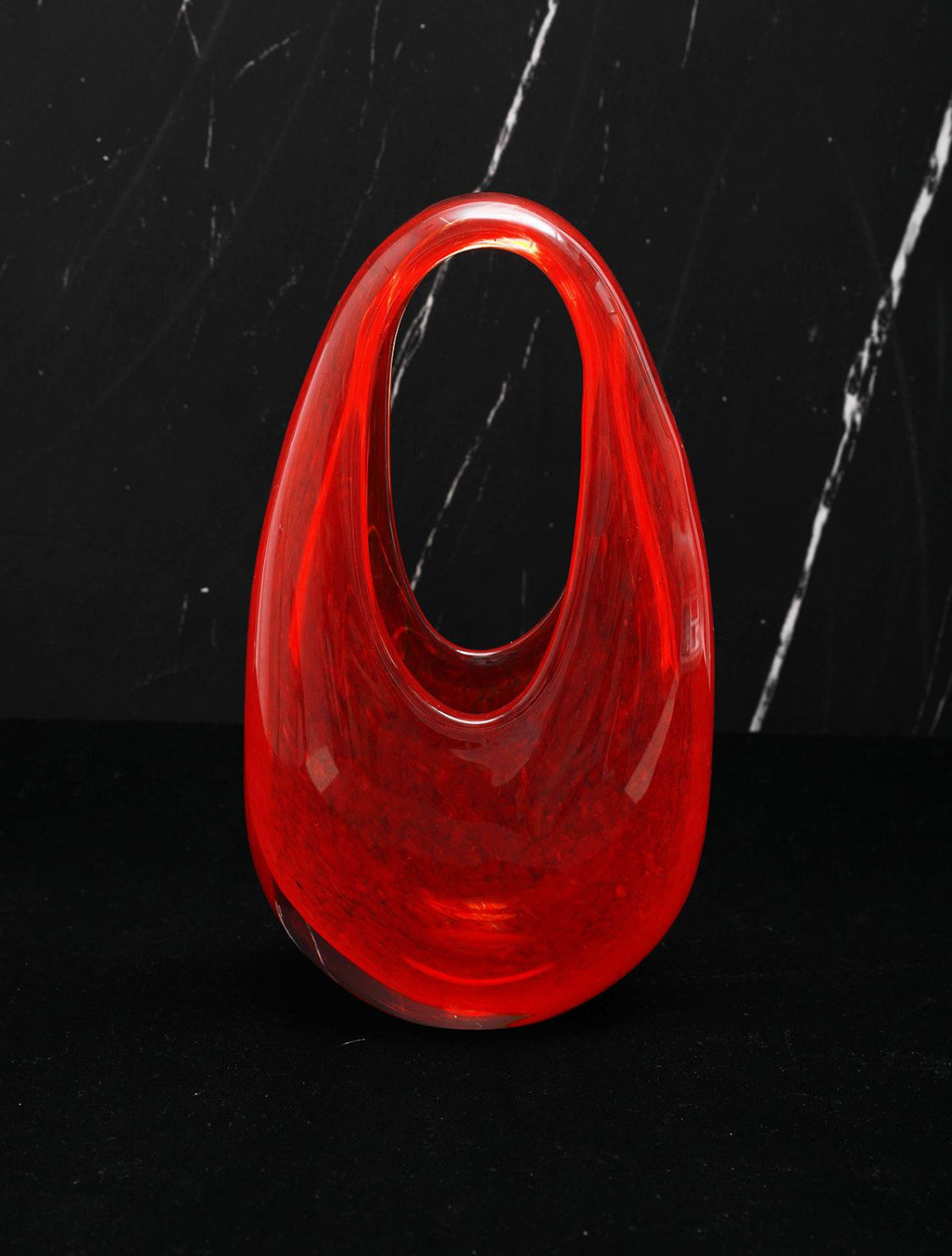 Ella red glass bag