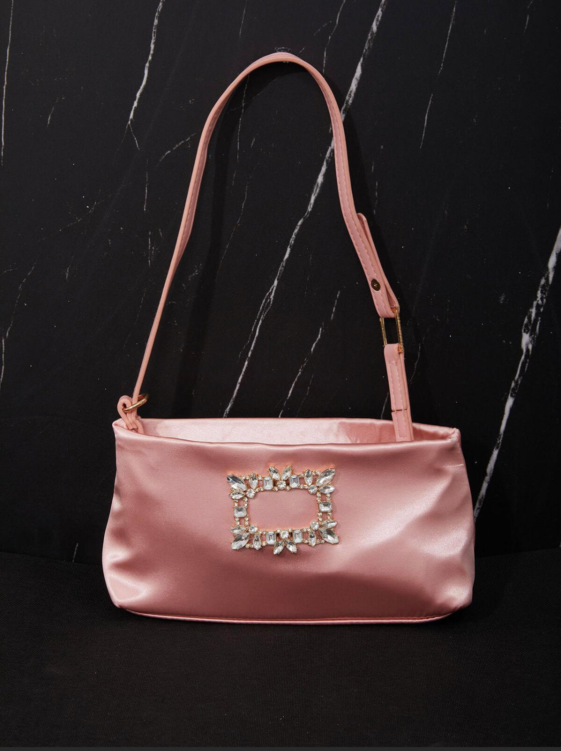 Prima satin pink bag