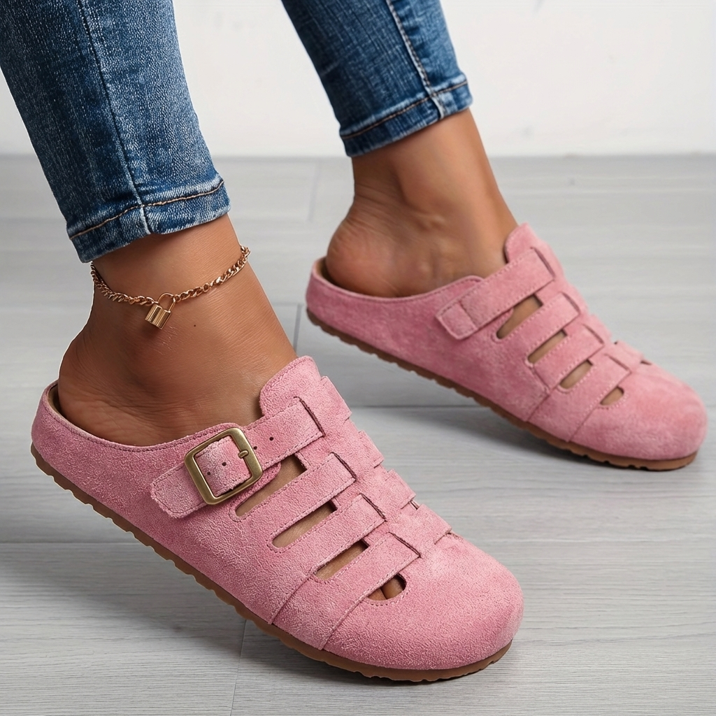 Claire | Orthopedic Slip-On Mules Supportive Comfortable Everyday Pink