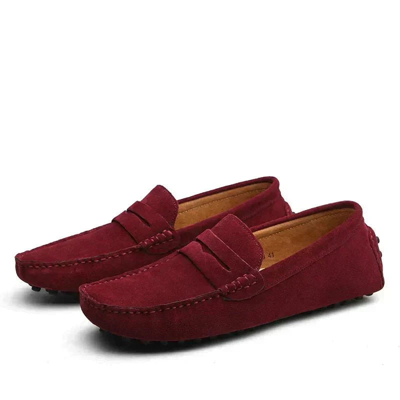 Cazel | Orthopedic Classic Loafers Supportive Comfortable Everyday Men Rouge