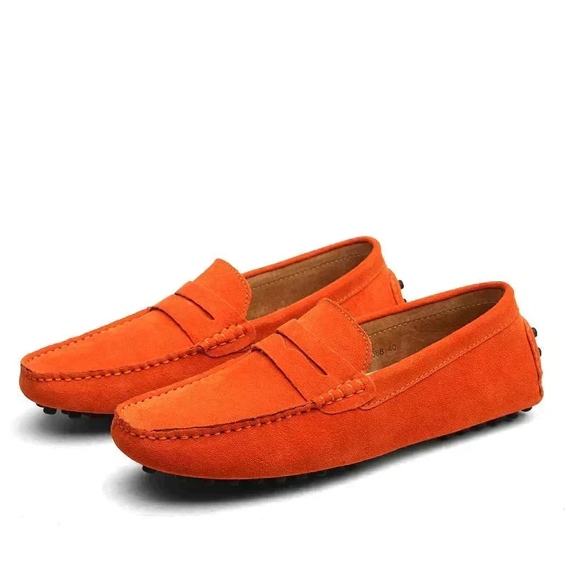 Cazel | Orthopedic Classic Loafers Supportive Comfortable Everyday Men Orange