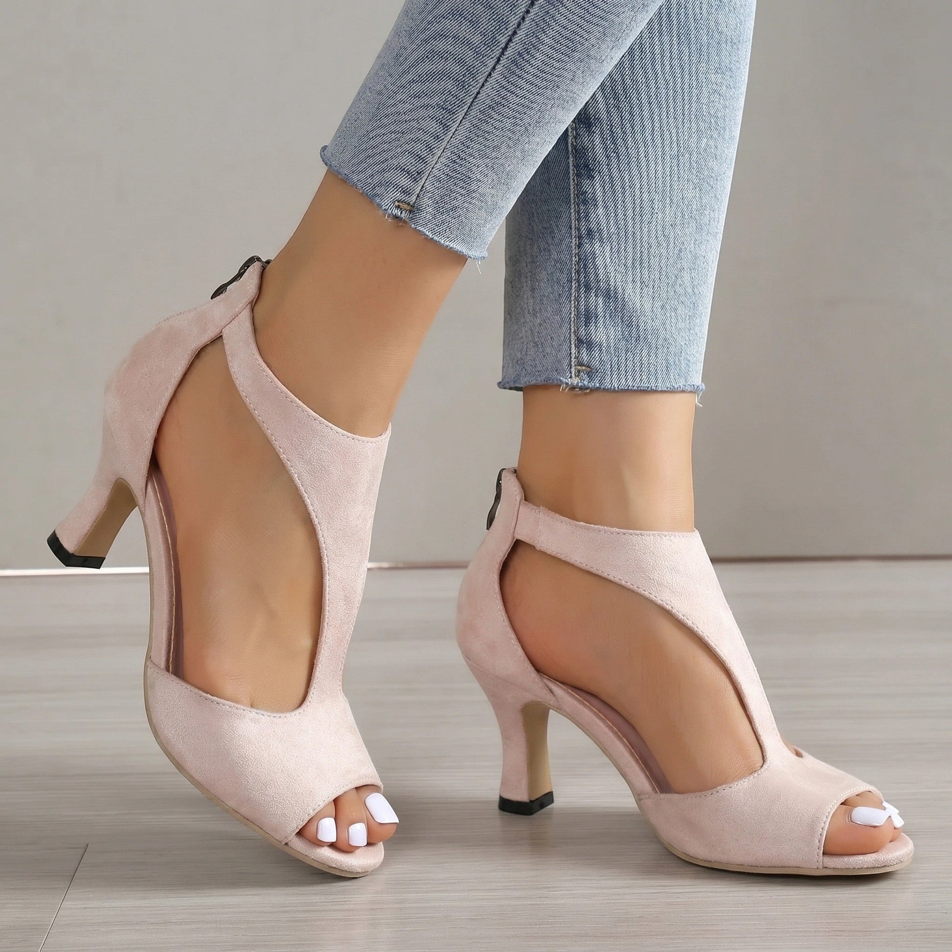 Penelope — Elegant Orthopaedic Dress Sandals With Adjustable Open-Toe Comfort Design Pink
