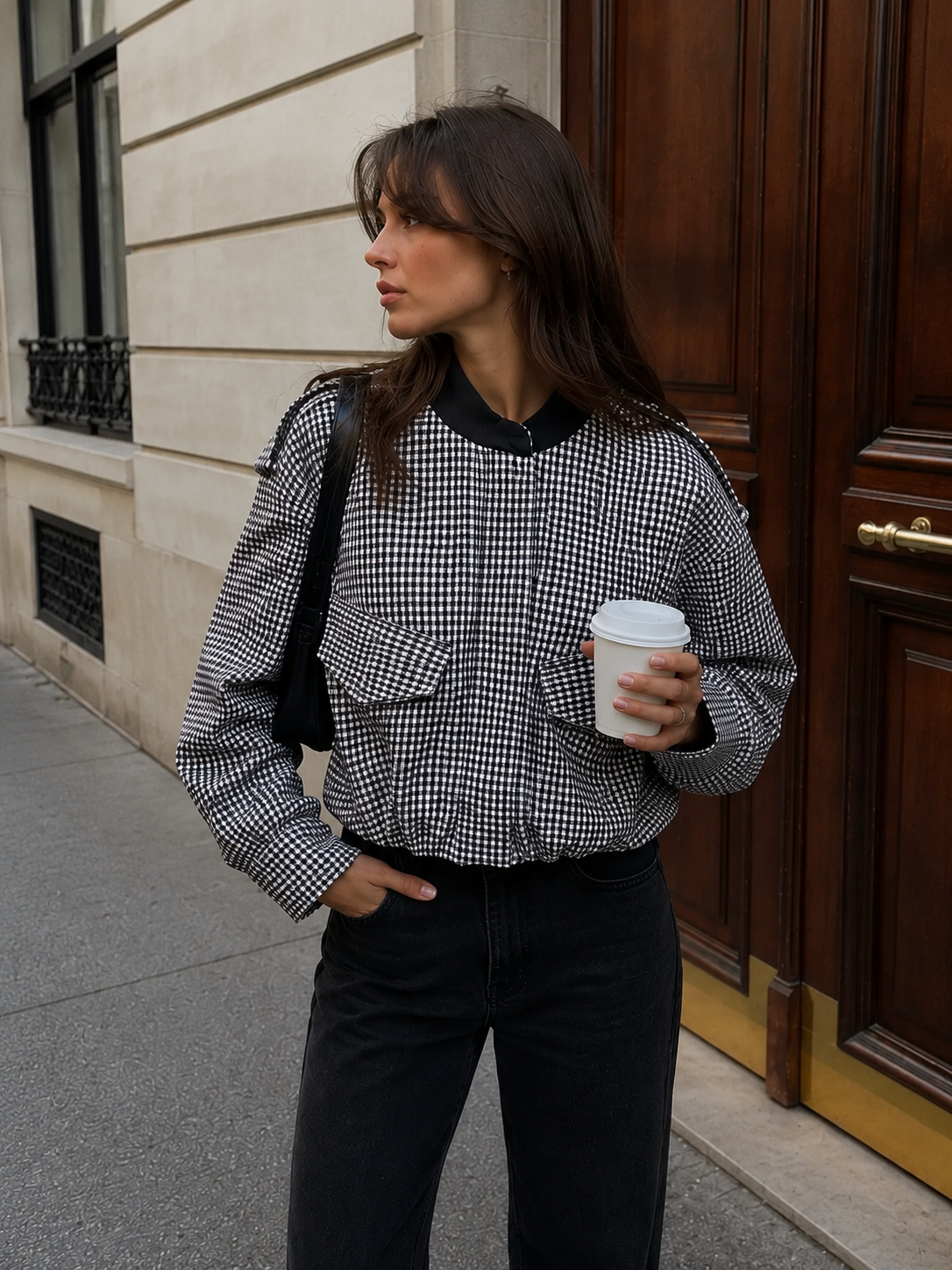 MIKAS PLAID JACKET