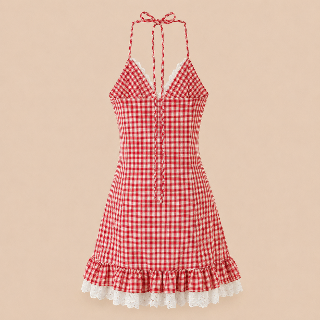 ARI PLAID MINI DRESS