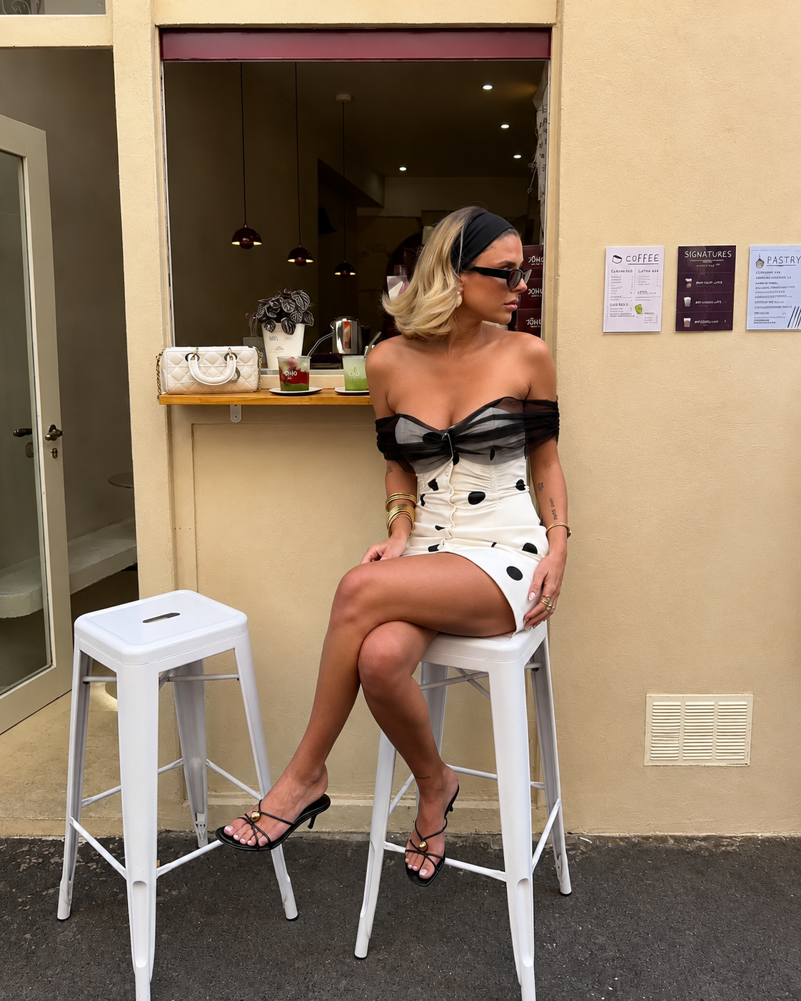 HANI POLKA DOT MINI DRESS