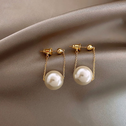 LISETTE PEARL EARRINGS Gold White