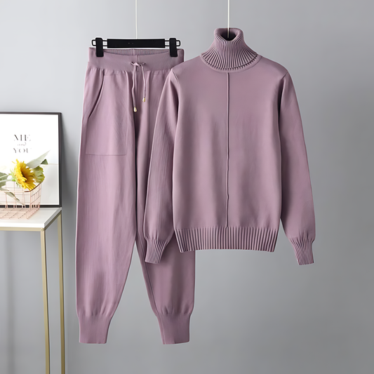April | Stylish Comfortable Turtleneck Set