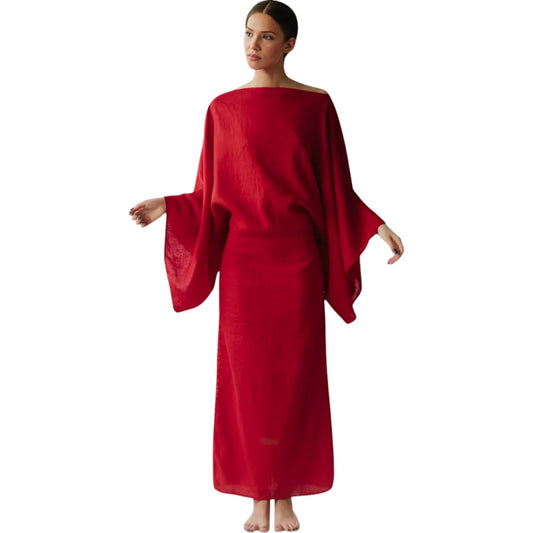 Kamilia - Kimono Dress with Belt