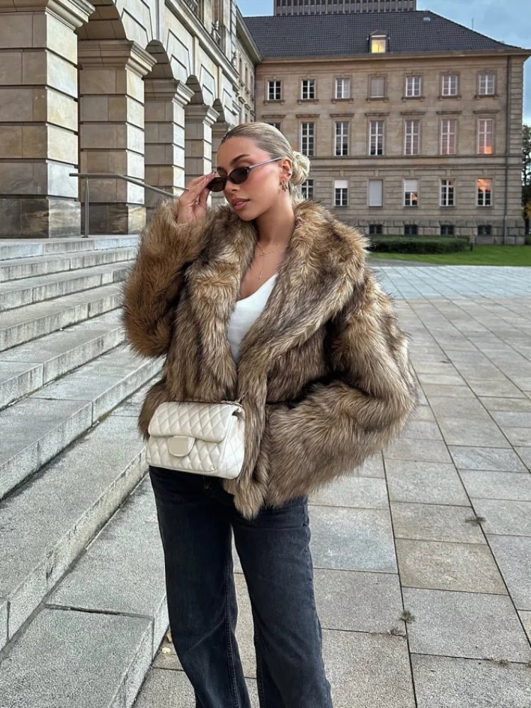 Emily | Faux Fur Cropped Winter Jacket