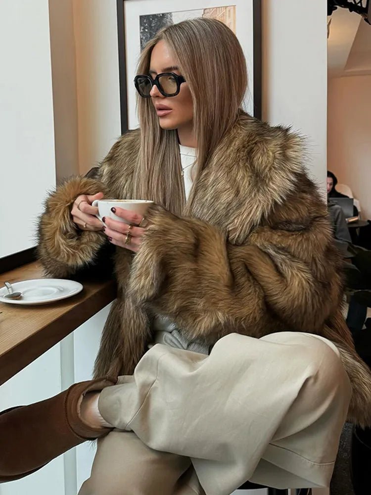 Emily | Faux Fur Cropped Winter Jacket
