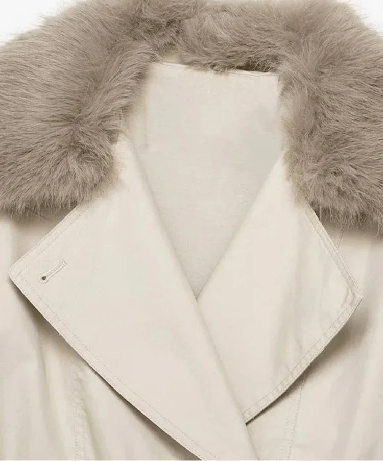 Cameron | Cropped Jacket with Faux Fur Collar