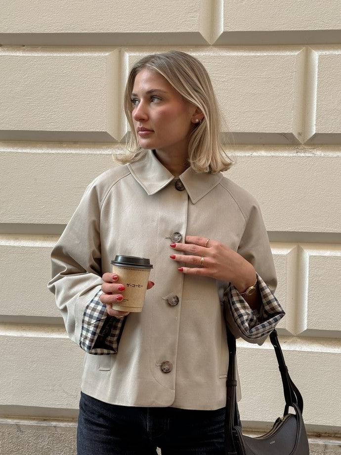 Women's Minimal Button-Up Trench Coat MIA