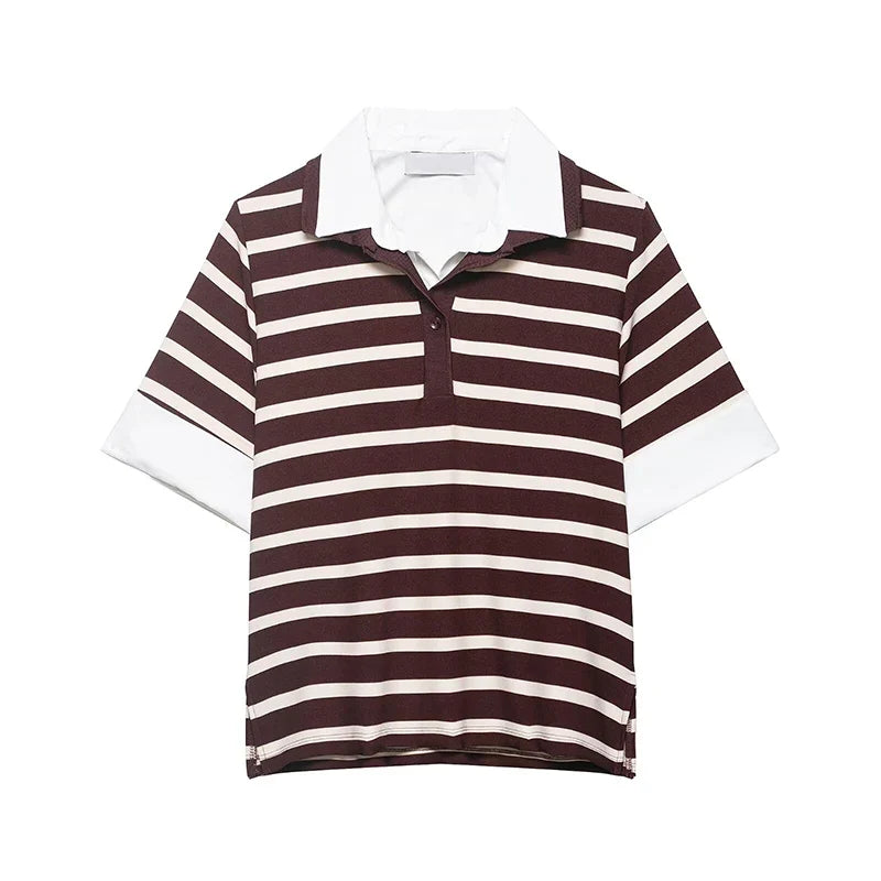 MEREDITH STRIPED T-SHIRT