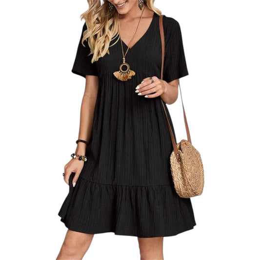Alani - Tummy-Control Retro V-Neck Dress