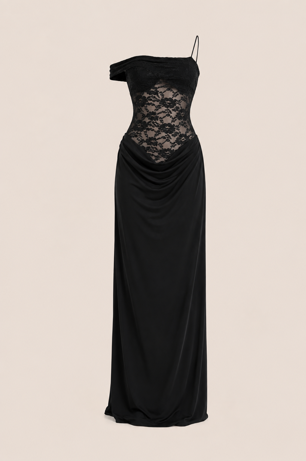 NINA OFF SHOULDER LACE MAXI DRESS