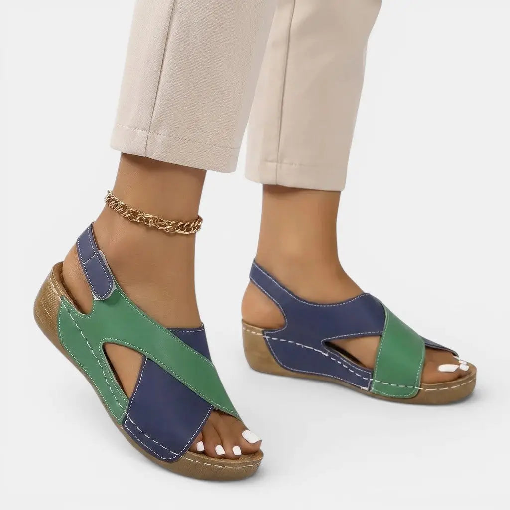 Chicstep — Adjustable Breathable Sandals With Comfortable Chic Summer Design Green