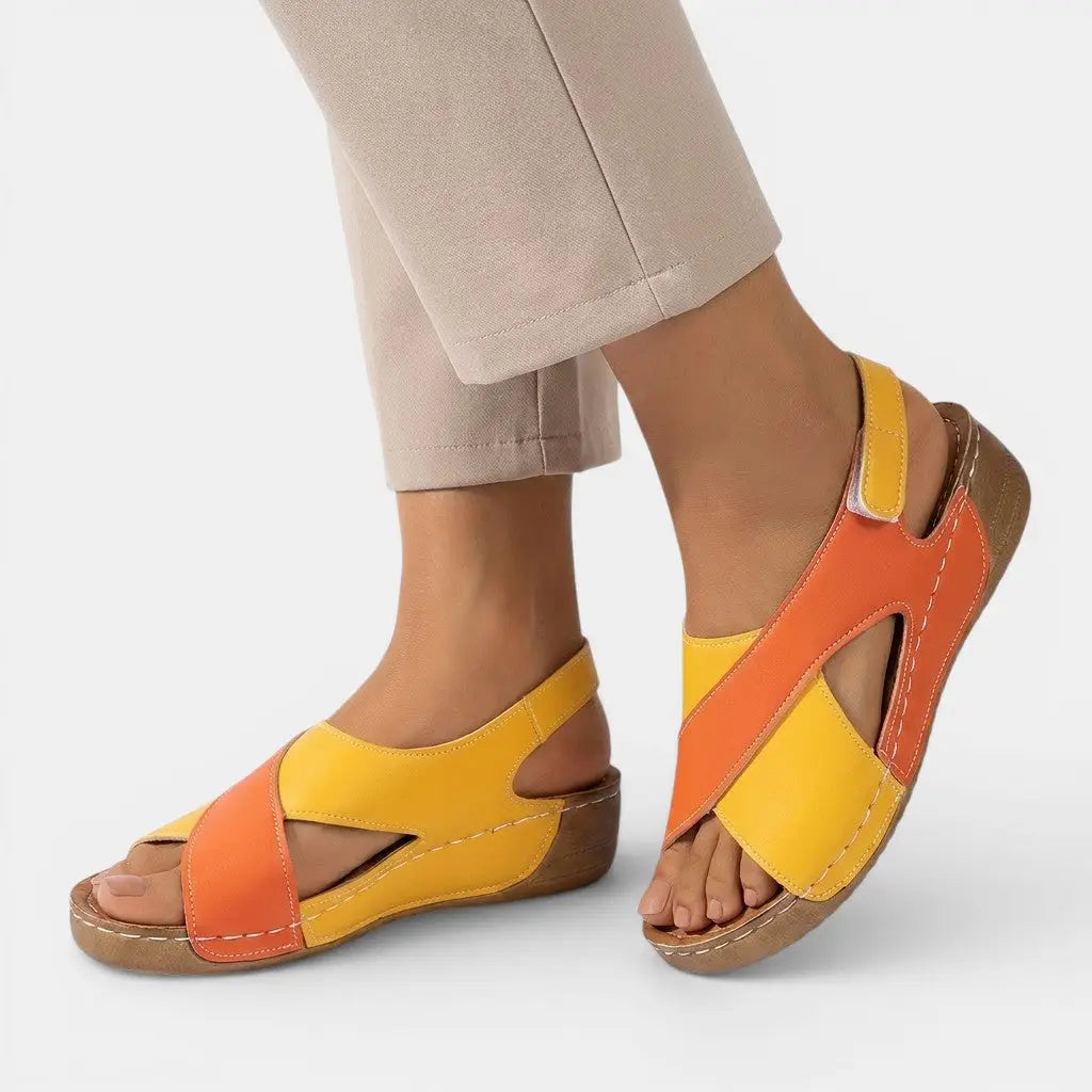 Chicstep — Adjustable Breathable Sandals With Comfortable Chic Summer Design Orange
