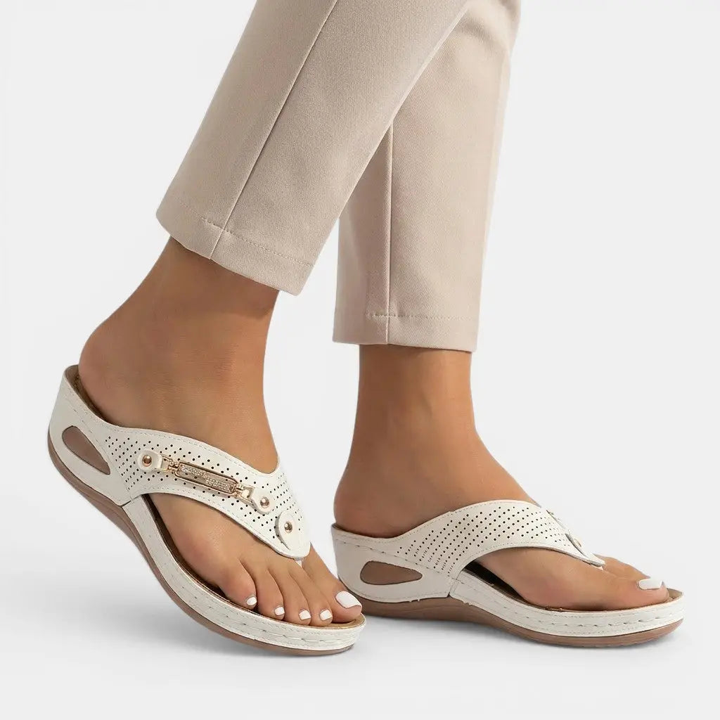 Everyday — Adjustable Casual Sandals With Lightweight Comfortable Everyday Design White