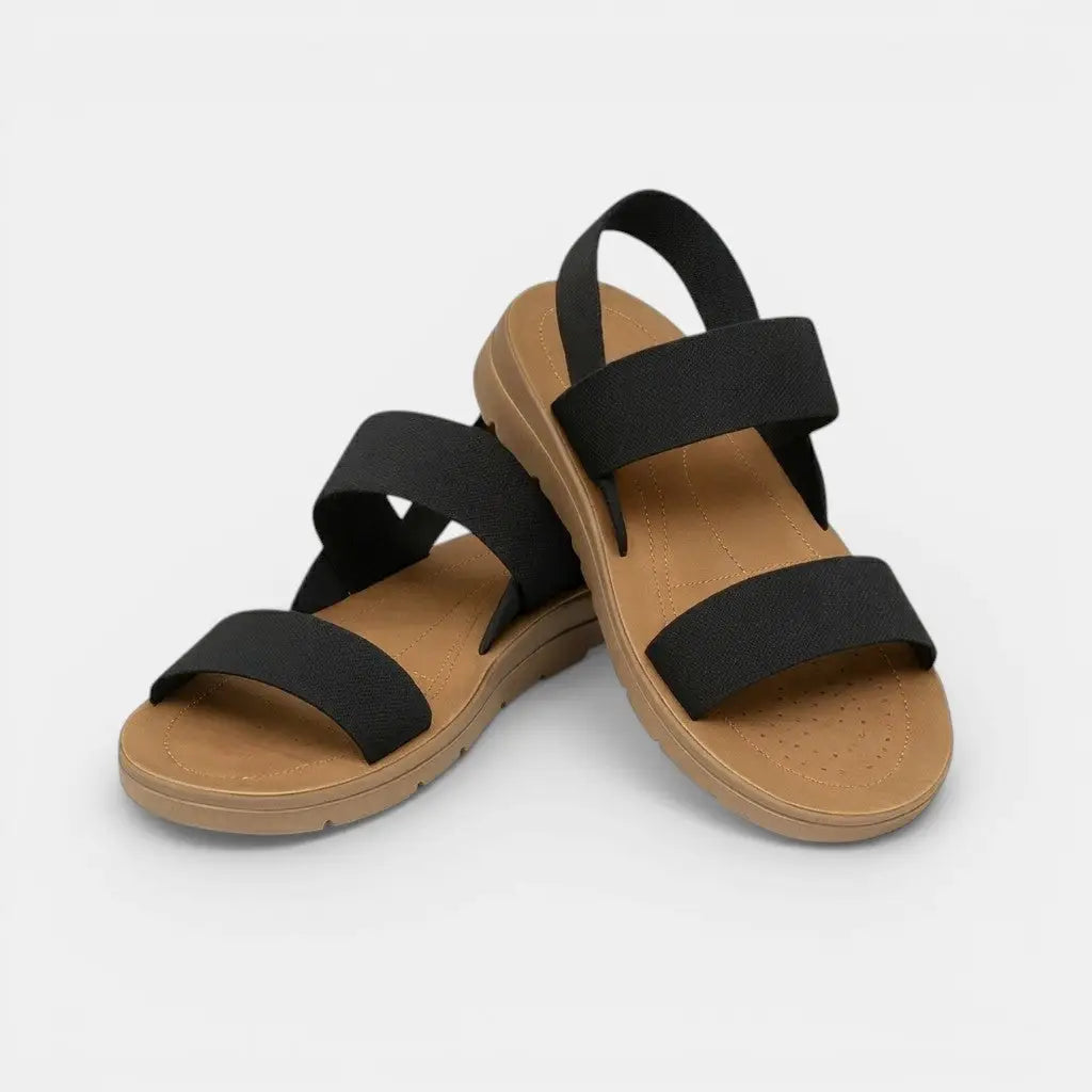 Adjustcomfort — Adjustable Orthopedic Sandals With Comfortable Elegant Summer Design Black